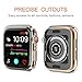 OUPODE Compatible with Apple Watch Case Series 4 44mm, Soft TPU Bumper Case Compatible with iWatch Cover, Replacement for Apple Watch Protector Series 4, Clear
