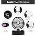 SkyGenius Battery Operated Mini Oscillating Table Fan, Portable Small Desk Swiveling Fan Rechargeable W/USB & 2PCS 18650 Batteries