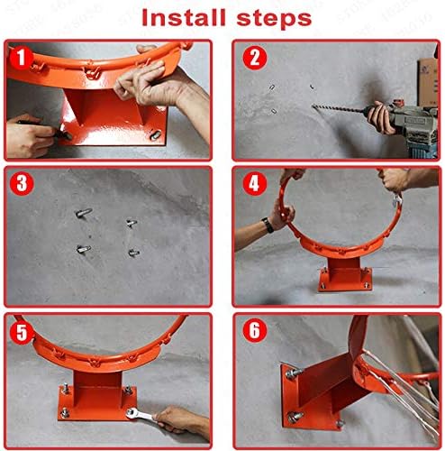 Color : C 45cm 140kg WXQHYD Basketball hoop 45cm//35cm Athlete Basketball Match Game Ball Ring Hoop Rim Stand Backboard Basket For Adults Kids Full Solid Metal Spring GYM