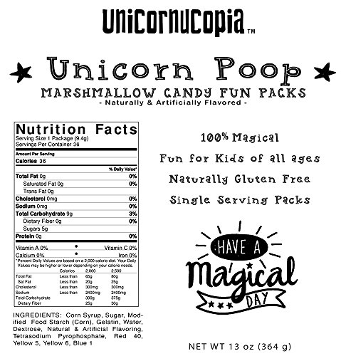 4 Unicorn+Poop+Candy+Supplies+Favors