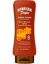 Hawaiian Tropic Sheer Touch Lotion Sunscreen, SPF 8 8 oz