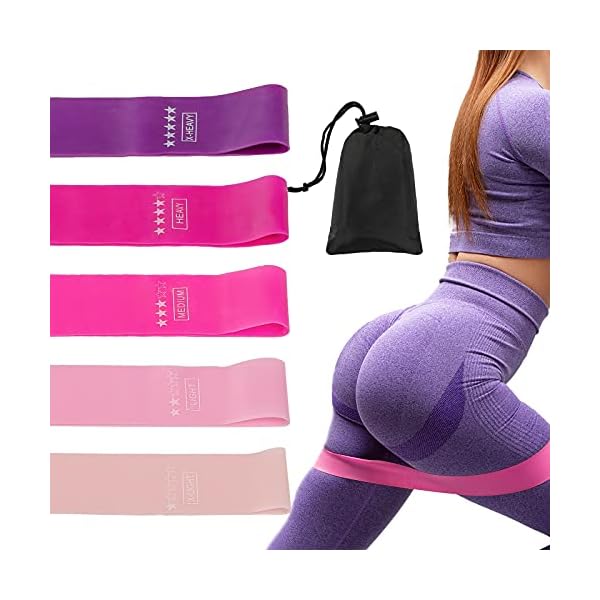 Resistance-Bands-Resistance-Loop-Exercise-Bands-Resistance-Bands-for-Legs-and-Butt-Physical-Therapy-Bands-for-Fitness-5-Levels-Resistance-Best-for-Workout-Home-Gym-Yoga-Training Resistance Bands - Resistance Loop Exercise Bands, Resistance Bands for Legs and Butt, Physical Therapy Bands for…