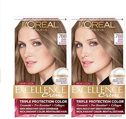 L Oreal Paris Excellence Creme Permanent Hair Color 7bb Dark