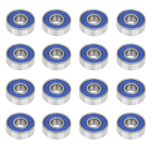 Accessotech 16 Frictionless Abec 9 Skateboard Roller Skate Wheels Scooter Spare Bearings