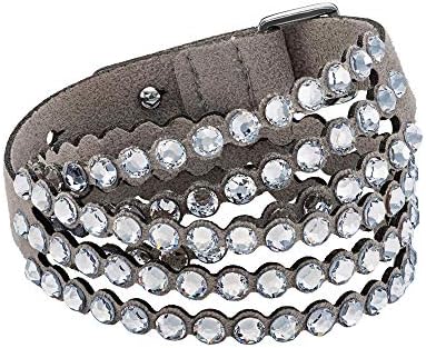 Amazon.com: Swarovski Slake Crystal Gray Bracelet 1179236 
