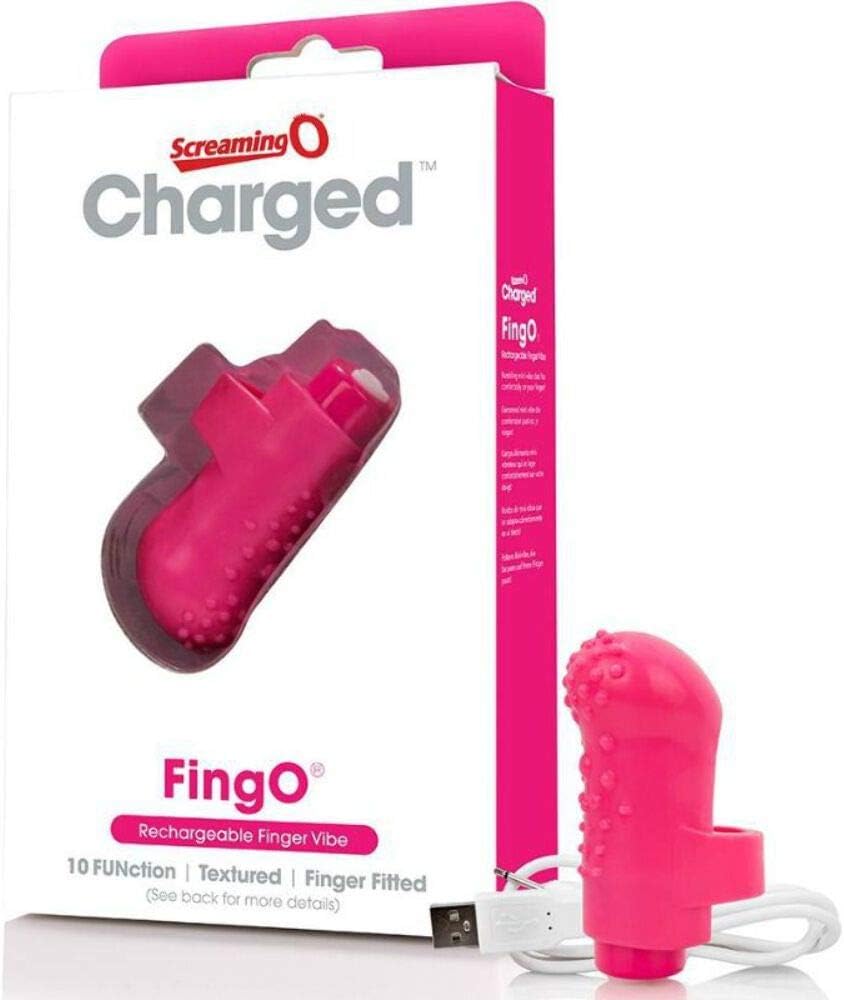 Screaming O Charged FingO Mini Rechargeable Finger Vibrator, Pink - Image 5