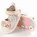 Weixinbuy Infant Baby Girls Summer Bowknot Stripe Anti-Slip Crib Flat Sandals