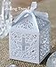 Cross Laser Cut Favor Boxes, 2-Inch, 12-Piece (White)