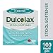 DulcoLax Stool Softener, Liquid Gels, 100 Count, Gentle, Stimulant Free-Laxative, Softens Stools for Relief from Constipation, Irregular Bowel Movements, Hard, Dry, Painful Stools primary