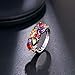 Gemstone Ring Morganite Garnet Amethyst Peridot 925 Silver Band for women, girl (7)
