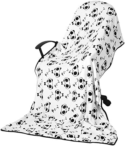 Pedora Panda Cartoon Throw Blanket for Kids (Blanket Only 40 x 67 inch)