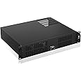 2U Micro ATX Compact Rackmount 3 x 3.5-inch HDD and 1 x 2.5-inch SSD, Chassis Support ATX PS2 PSU, USB