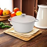 nuovva Casserole Dishes with Lid 4L 24cm Non Stick Oven Safe Grey view 5