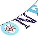 I AM ONE Banner Baby Boy Birthday Ahoy Nautical Party Supplies 4ft Long SUNBEAUTY (I AM ONE)