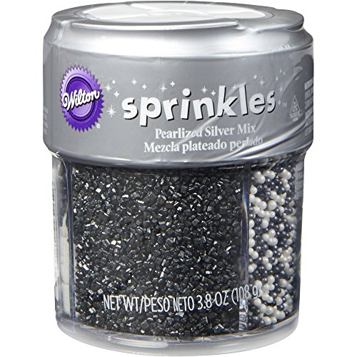 Wilton 710-1261 Silver Pearlized Sprinkles Mix