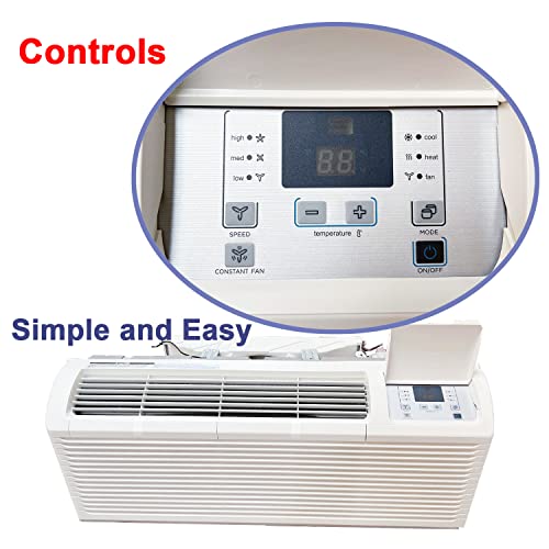 ApooDr 12,000 BTU PTAC Packaged Terminal Air Conditioner With Heat Pump PTHP Unit Heating And Cooling With Electric Cord