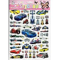 3D Formula 1 Racing car Motorcycle Racing Sticker Decal 1 Sheet Dimensions: 25 cm x 20 cm