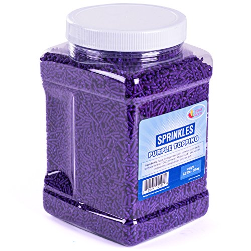 Sprinkles Rainbow Topping in Resealable Container, 2.2 LB Bulk Candy