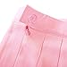 Beautifulfashionlife Women's High Waist Solid Pleated Mini Skirt(S, Pink)