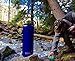 MIRA 18 Oz Stainless Steel Vacuum Insulated Wide Mouth Water Bottle with Two Caps | Thermos Keeps Cold for 24 hours, Hot for 12 hours | Double Walled Powder Coated Travel Flask | Blue