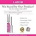 Eyelash Growth Serum Treatment - Laresh Lash Growth Serum for Luscious Lashes! No Castor Oil - Stem Cell Lash Boost Ingredients for Natural Eyelashes - Rapid Lash and Eyebrow Hair Growth Products