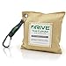 DRIVE Natural Car Air Freshener (Beige) - Best Auto Purifier is Certified Moso Bamboo Activated Charcoal 220g - Unscented Deodorizer, Drying Bag Removes Allergens & Moisture - Prevents Bacteria Mildew