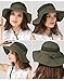 YOYEAH Outdoor UPF 50+ Boonie Hat Outdoor Mesh Sun Hat Bucket Hats Fishing Hats