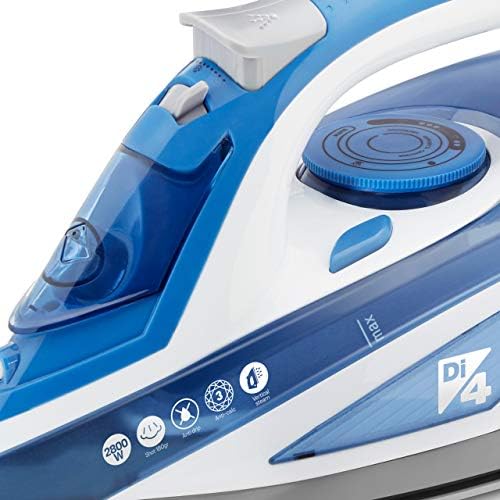 Di4 Vapore stiro 2600 Deluxe 2600-plancha, 2600w, Azul, Blanco ...