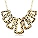 Gem Stone King Stunning Leopard Set with Geometric Dangle Earrings and Necklace Set