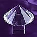 LONGWIN Huge 150mm (5.9 in.) Crystal Polyhedron Diamond Paperweight Wedding Home Decoration Christmas Centerpieces(Clear)