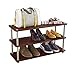 ClosetMaid 3-Tier Shelf Organizer Unit for Shoes, Accessories, Hats, Purses, Bags, in Entryway or Closet, Wood Shelves with Metal Frame, Cherry