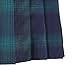 Women's Elastic Waist Plaid Pleated Skirt Tartan Skater School Uniform Mini Skirts (Large, Series 6 Green)