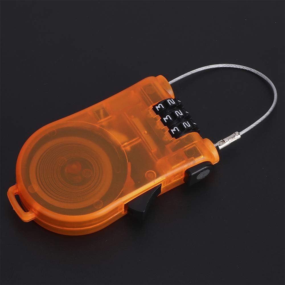 Helmet Lock, Mini Drawstring Password AntiTheft Lock