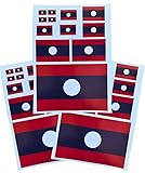 EUIOSFDC Decal in Multiple Sizes Laos Flag Sticker