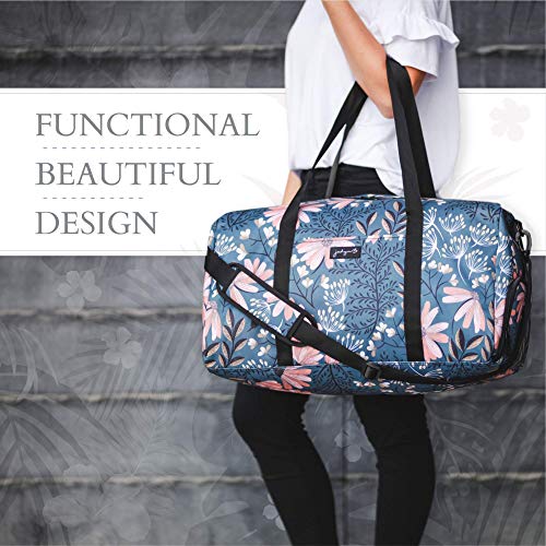 Jadyn B 22" Women's Large Duffel/Weekender Bag with Shoe Pocket, Travel