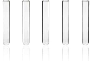 Labvida 50pcs of Vol.20ml Borosilicate Glass Test Tubes, 20x150mm with Round Bottom,LVH1002