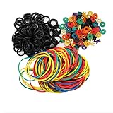 ITATOO Tattoo Grommets O Ring's & Rubber Bands Set, Pack of 300 (100 each)