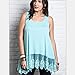 Oversize Vest Blouse,Hemlock Women Summer Plus Size Tops Shirt (5XL, Blue)