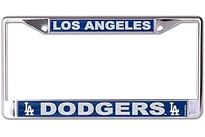 WinCraft,Los Angeles Dodgers Laser Chrome License Plate Frame