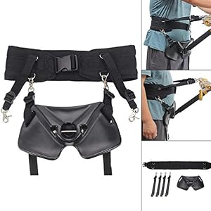 Na Ceinture De Combat De Canne À Pêche Réglable De Haut De Ventre De Pêche, Ceinture De Combat Porte-canne À Pêche Debout, Avec Boucle En Plastique
