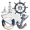 WOODEN-NAUTICAL-LIGHTHOUSE-ANCHOR-WALL-HANGING-ORNAMENT-BEACH-WOODEN-BOAT-SHIP-STEERING-WHEEL-WALL-DECOR-NAUTICAL-SAILING-SHIP-NAUTICAL-SHIP-WHEEL-ANCHOR-DECOR-Mediterranean-Style-Fishing-Nets WOODEN NAUTICAL LIGHTHOUSE ANCHOR WALL HANGING ORNAMENT, BEACH WOODEN BOAT SHIP STEERING WHEEL WALL DECOR, NAUTICAL…