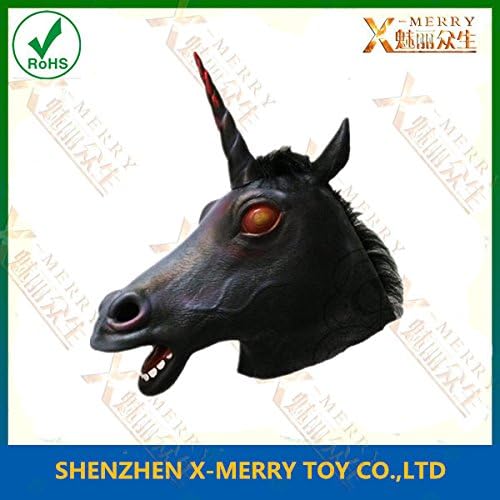 2015 - X-MERRY Evil Unicorn Mask The Original - Off the Wall Toys One Size Fits Most Halloween Costume Accessory