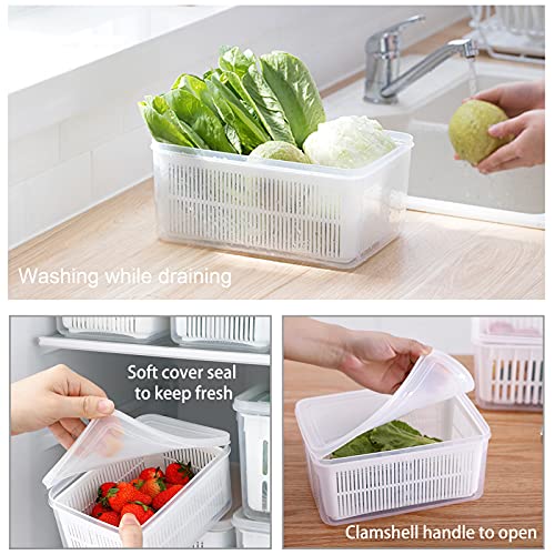 MOPMS Produce Containers Vegetable Fruit Colander Storage Containers