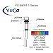 10 YC-9WRT-1B-12-10 YuCo CE LISTED 9MM COMPACT PANEL MOUNT INDICATOR LED PILOT LIGHT BLUE 12V AC/DC