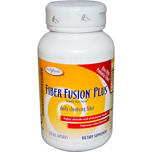 Enzymatic Therapy, Fiber Fusion Plus, 120 Veggie Caps - 2pc