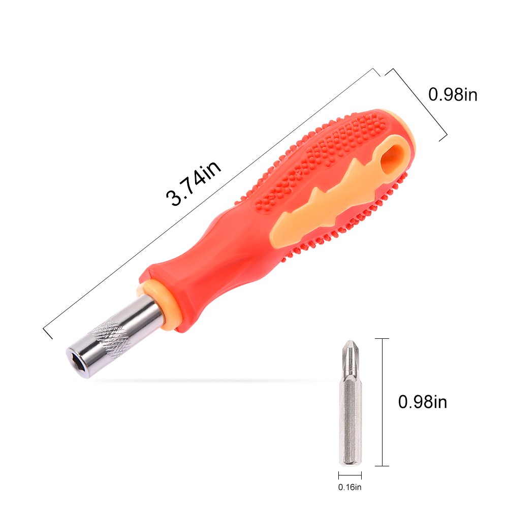 Portable Screwdriver Set,Fulljion 31 in 1 Professional Magnetic Screwdriver Bit Precision Screwdriver Repair Tools For Cell Phone, Tablet, PC, Macbook, Electronics Repair Tool Kit - 31 Pieces