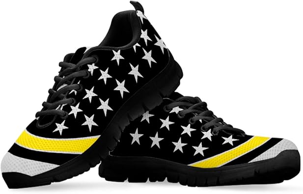 black and yellow womens sneakers