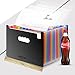 Accordian File Organizer,24 Pockets Expanding File Folder with Expandable Cover,Portable Expandable Plastic Filing Box,Accordion Bill/Paper/Document/Receipt Organizer with Colored Tabs(A4/Letter Size)
