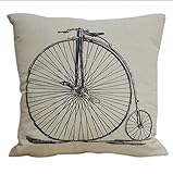 Simple Fashion Square Linen Throw Pillow Cases