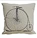 Simple Fashion Square Linen Throw Pillow Cases